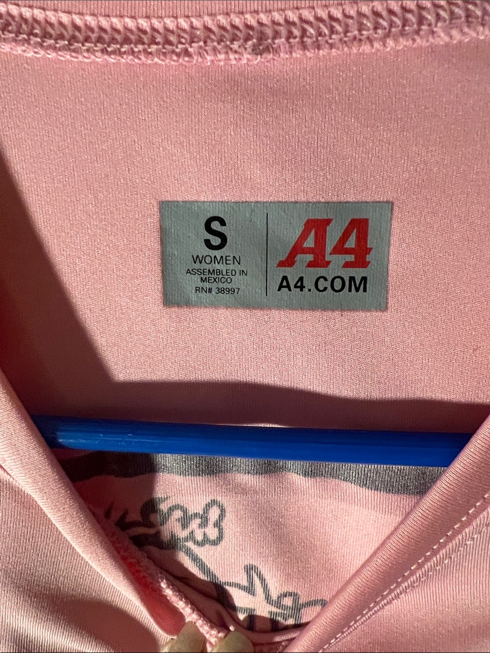 Girls' Long-Sleeve Pink Performance Tee - Picture 2 of 3